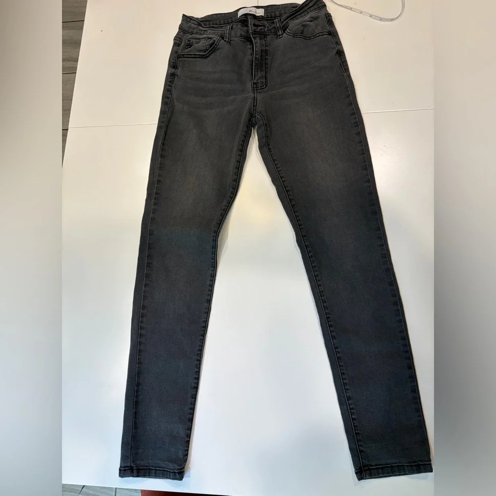 KanCan Women's Dark‎ Gray Skinny Jeans